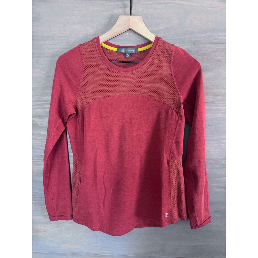 Title Nine Alpha-Omega‎ Shirt Womens Small Burnt Orange
Wool Blend Tee
